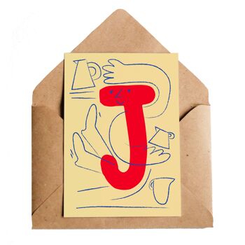 Cruche alphabet lettre J 1
