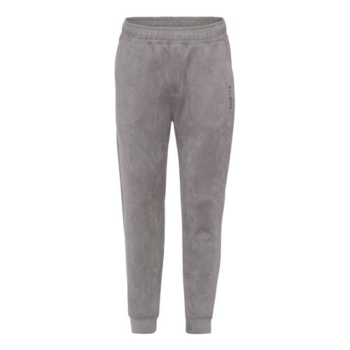 Pants faux suede grey