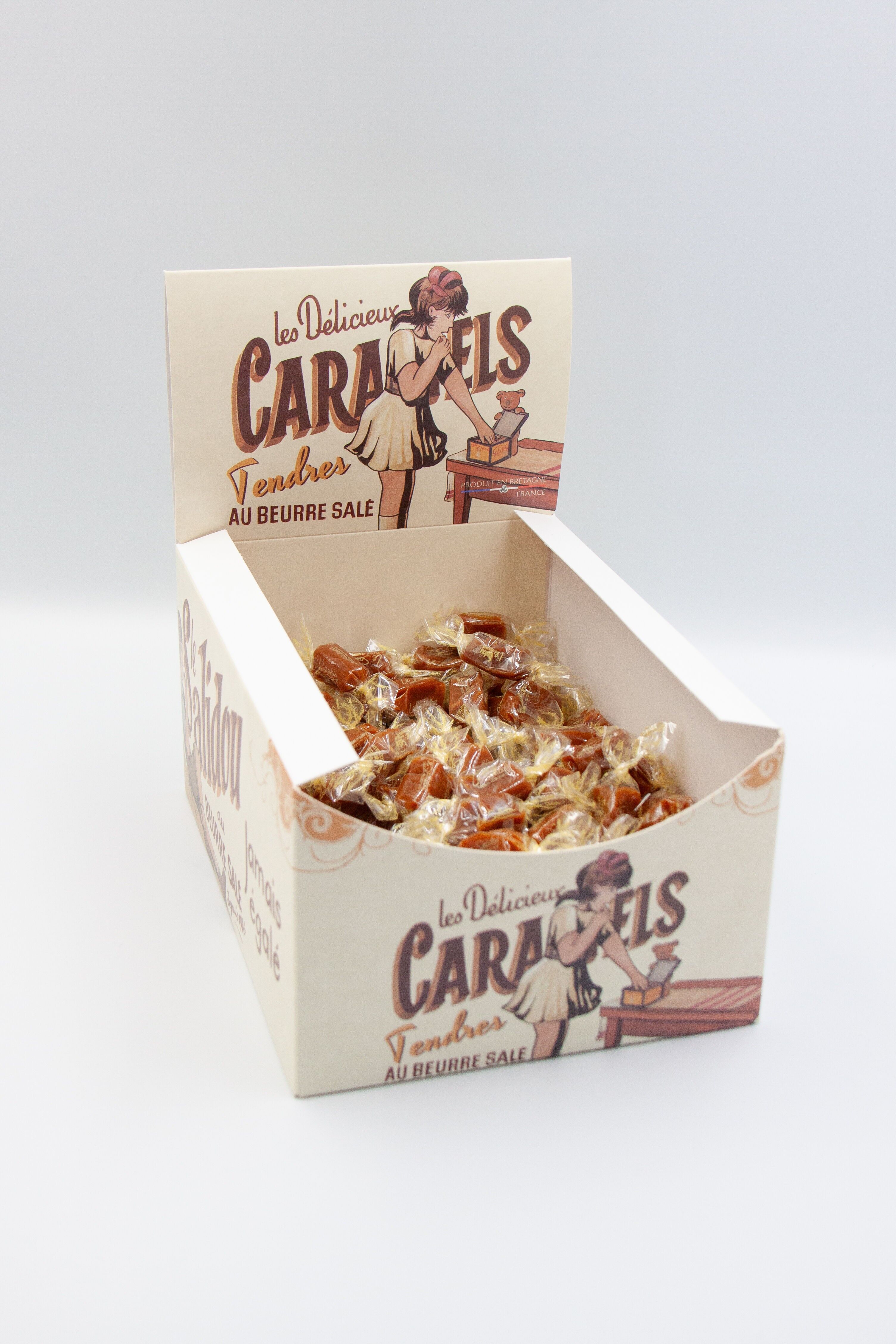 Dispenser box - Mini soft salted butter caramels 1kg