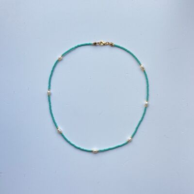 Perlenkette mit Süßwasserperle - turquaz