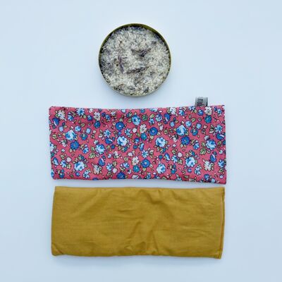 Organic Lavender Eye Pillow, Heat-Pack - pink liberty