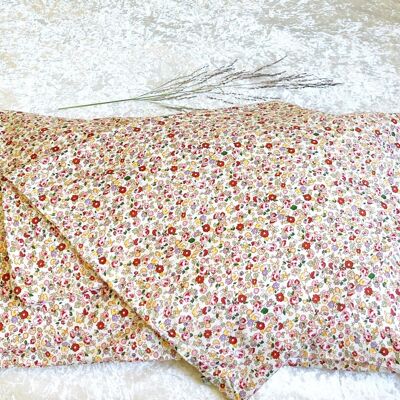 Federa a busta in cotone Liberty color crema Queen - Queen size 50 cm x 75 cm