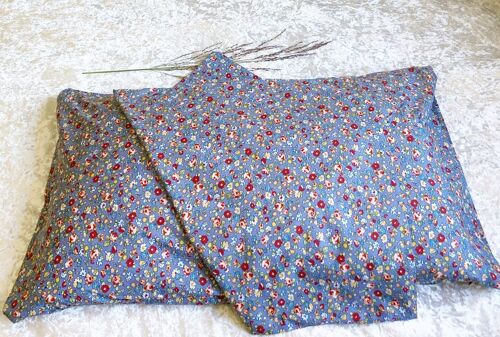 Blue Liberty Cotton Queen Envelope Pillowcase - queen size 50cm x 75cm