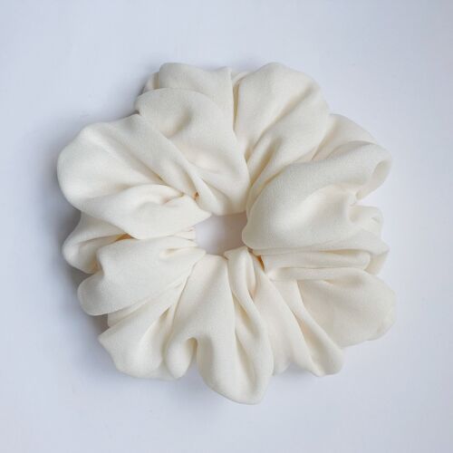 Georgette Medium Hair Ties - ivory