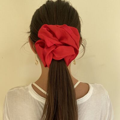 Lazos para el cabello Jumbo Red Polkadot - jumbo scrunchie