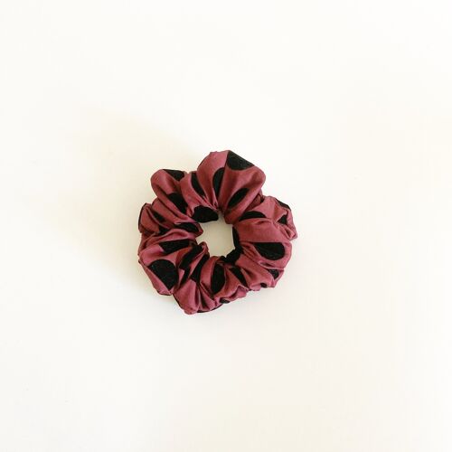 Jumbo Black Polkadot Hair Ties - small scrunchie