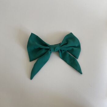 Barrette Chubby Bow - rose 4