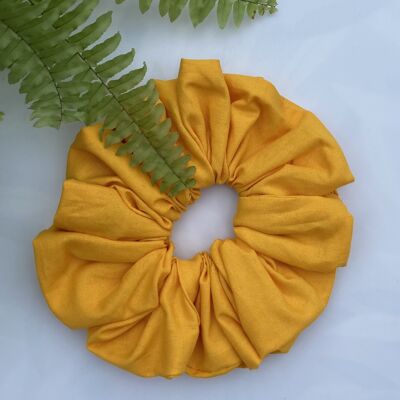 Cotton Medium Scrunchies - gelb