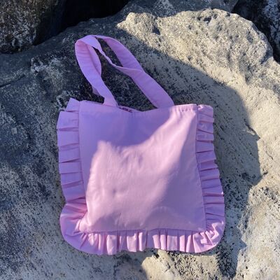 Pink Large Ruffle Bag