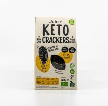 Crackers Keto au sésame noir - bio 1