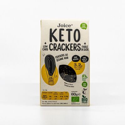 Crackers Keto au sésame noir - bio