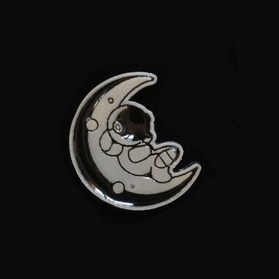 Moon cosmonaut pin