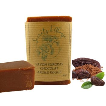 Savon Surgras Chocolat - Argile Rouge Certifié BIO 3