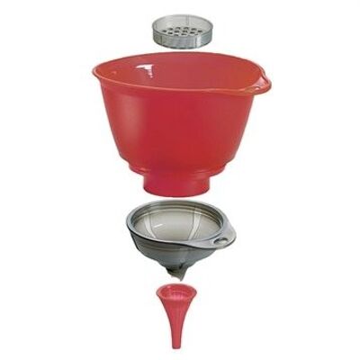 3 in 1 funnel with removable filter screen