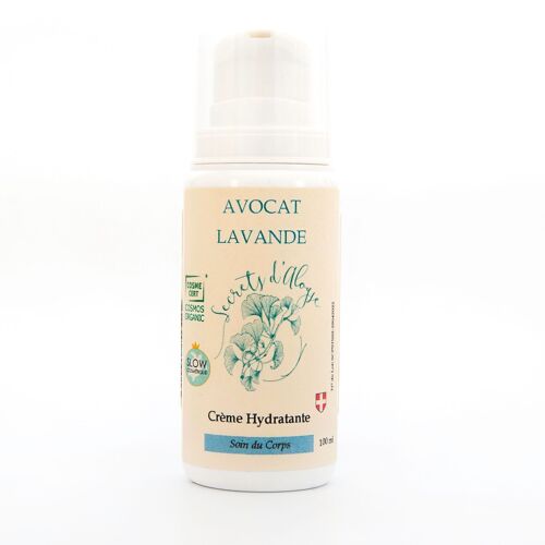 Crème Hydratante Avocat-Lavande Certifié BIO