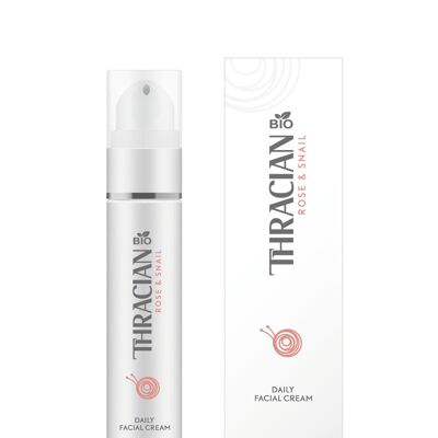 Crema facial hidratante Thracian Bio Rose & Snail