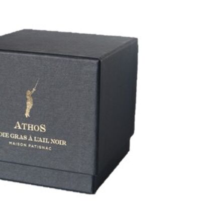 ATHOS: Foie Gras all'aglio nero nella sua scatola Premio Epicure d'or 2019