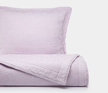Couvre-lit Fresia Lilas Queen Size 1