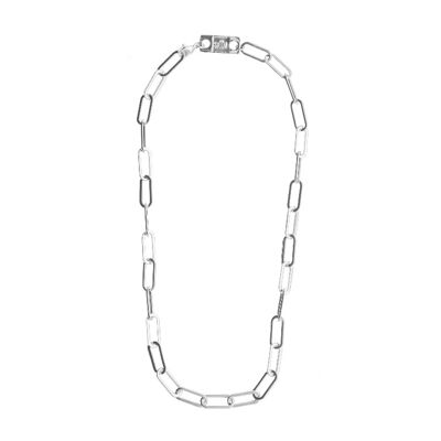 Collar CONNECTION - Plata - Tamaño 2 - Aproximadamente 19 "(48cm)