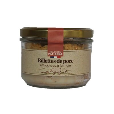 Hand pulled pure pork rillettes