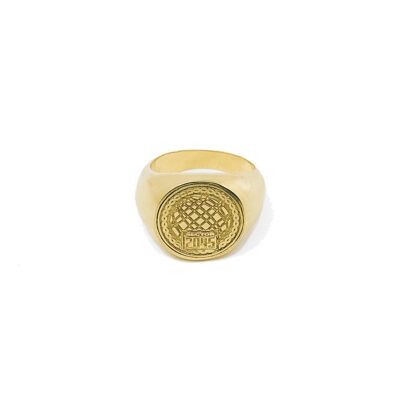 2045 sovereign ring - size m - gold