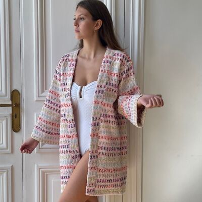 Evesome kimono estivo in tweed