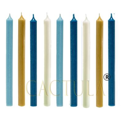 Candele cena 28 cm 9 PZ Notte stellata di Van Gogh
