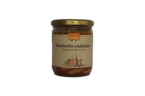 Haricots blancs cuisinés à la graisse de canard 380g