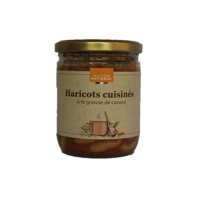 Haricots blancs cuisinés à la graisse de canard 380g