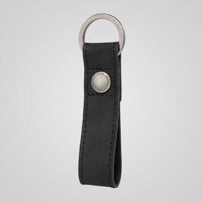 Troop London Practical Loop Keyring - Llavero de cuero negro