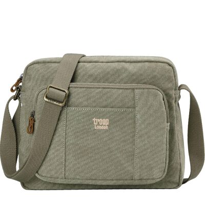 TRP0234 Troop London Classic Canvas Across Body Bag Caqui