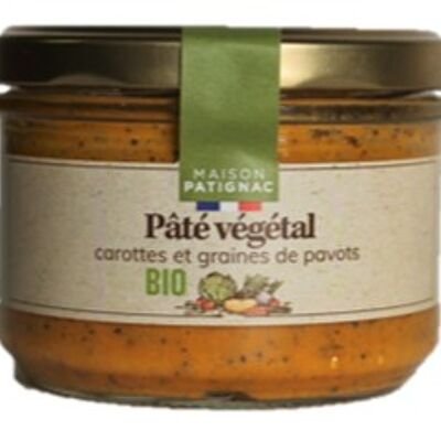 Paté de verduras, zanahorias Semillas de amapola