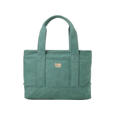 TRP0542 Troop London Classic Canvas Small Shoulder Bag/Tote Bag Turquoise