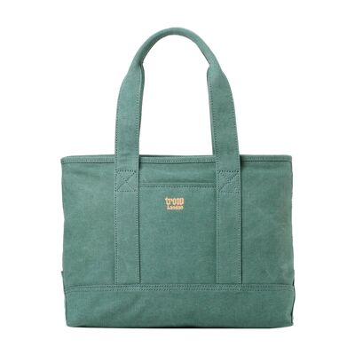 TRP0541 Troop London Classic Canvas Shoulder Bag/Tote Bag Turquoise