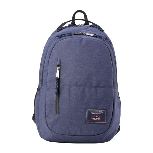 TB001 Troop London Heritage 15" Laptop Backpack - Vegan Backpack Eco-Friendly Navy