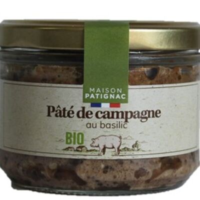 Paté orgánico de campo con albahaca