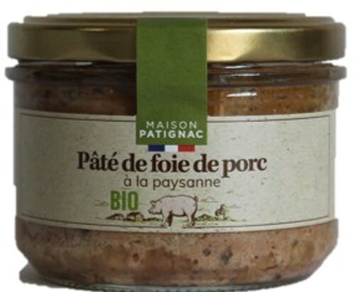 Pâté de foie de porc bio à la paysanne