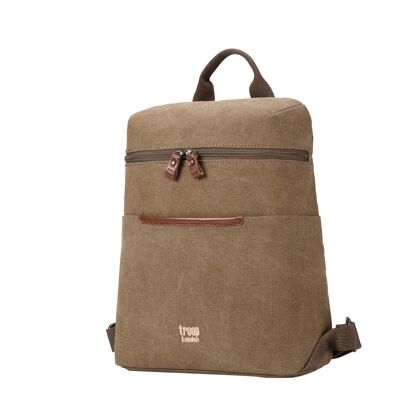 TRP0508 Troop London Classic Small Canvas Backpack Brown