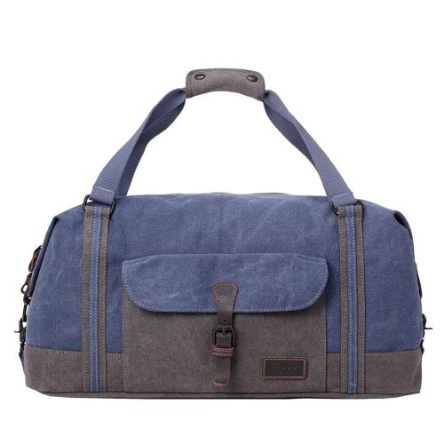 TRP0466 Troop London Heritage Waxed Canvas Travel Duffel Bag, Canvas Holdall, Gym Bag