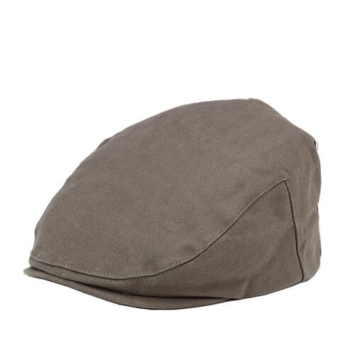 TRP0503 Troop London Accessories Waxed Canvas Old School Style Hat, Flat Cap, Shelby Newsboy Cap M Size