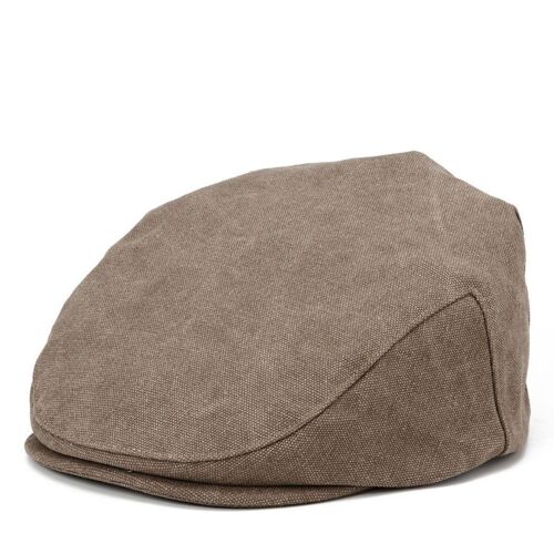 TRP0503 Troop London Accessories Canvas Old School Style Hat, Flat Cap, Shelby Newsboy Cap M Size