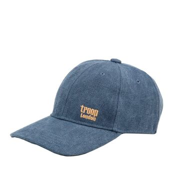 TRP0504 Troop London Accessories Casquette de baseball en toile, chapeau d'extérieur, chapeau de soleil bleu 1