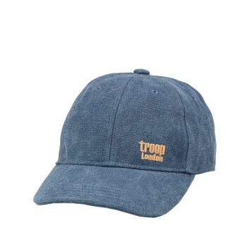 TRP0504 Troop London Accessories Casquette de baseball en toile, chapeau d'extérieur, chapeau de soleil bleu 2