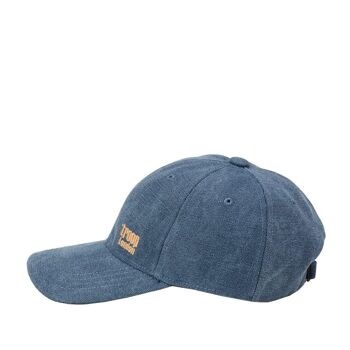 TRP0504 Troop London Accessories Casquette de baseball en toile, chapeau d'extérieur, chapeau de soleil bleu 3
