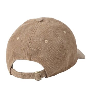 TRP0504 Troop London Accessories Casquette de baseball en toile, chapeau d'extérieur, chapeau de soleil marron 4