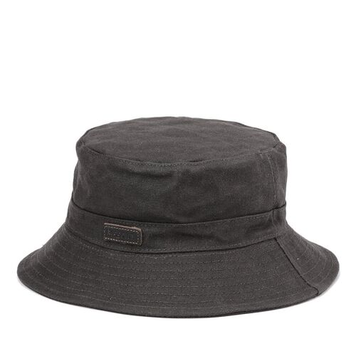 TRP0502 Troop London Accessories Waxed Canvas Fisherman Hat, Sun Hat, Outdoor Hat Dark Brown