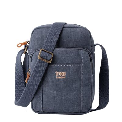 TRP0370 Troop London Classic Canvas Umhängetasche Blau