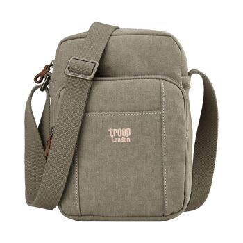 TRP0370 Troop London Classic Sac bandoulière en toile Kaki 1