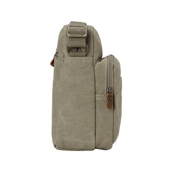 TRP0370 Troop London Classic Sac bandoulière en toile Kaki 3