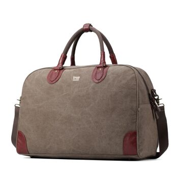 TRP0263 Troop London Classic Canvas Fourre-tout - Grand Marron 2